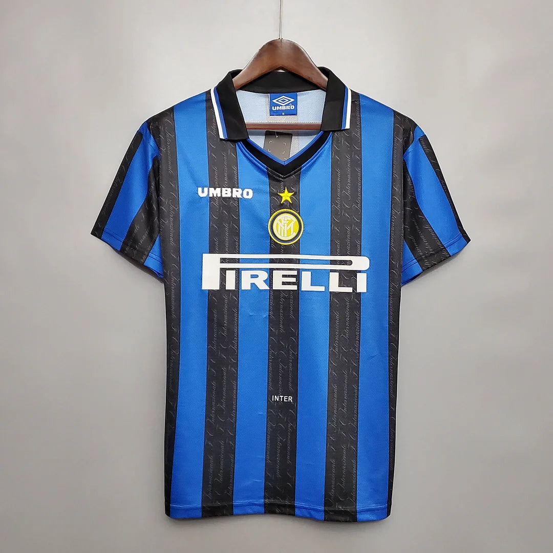 1997/1998 Retro Internazionale Milan Home Football Jersey