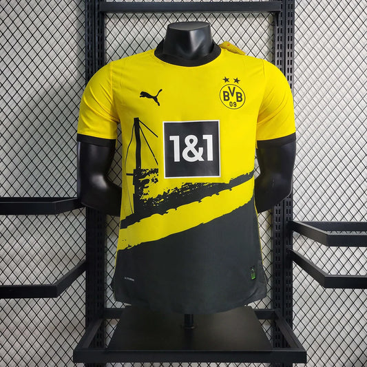 Player Version Dortmund Football Shirt Hone 2023 / 2024