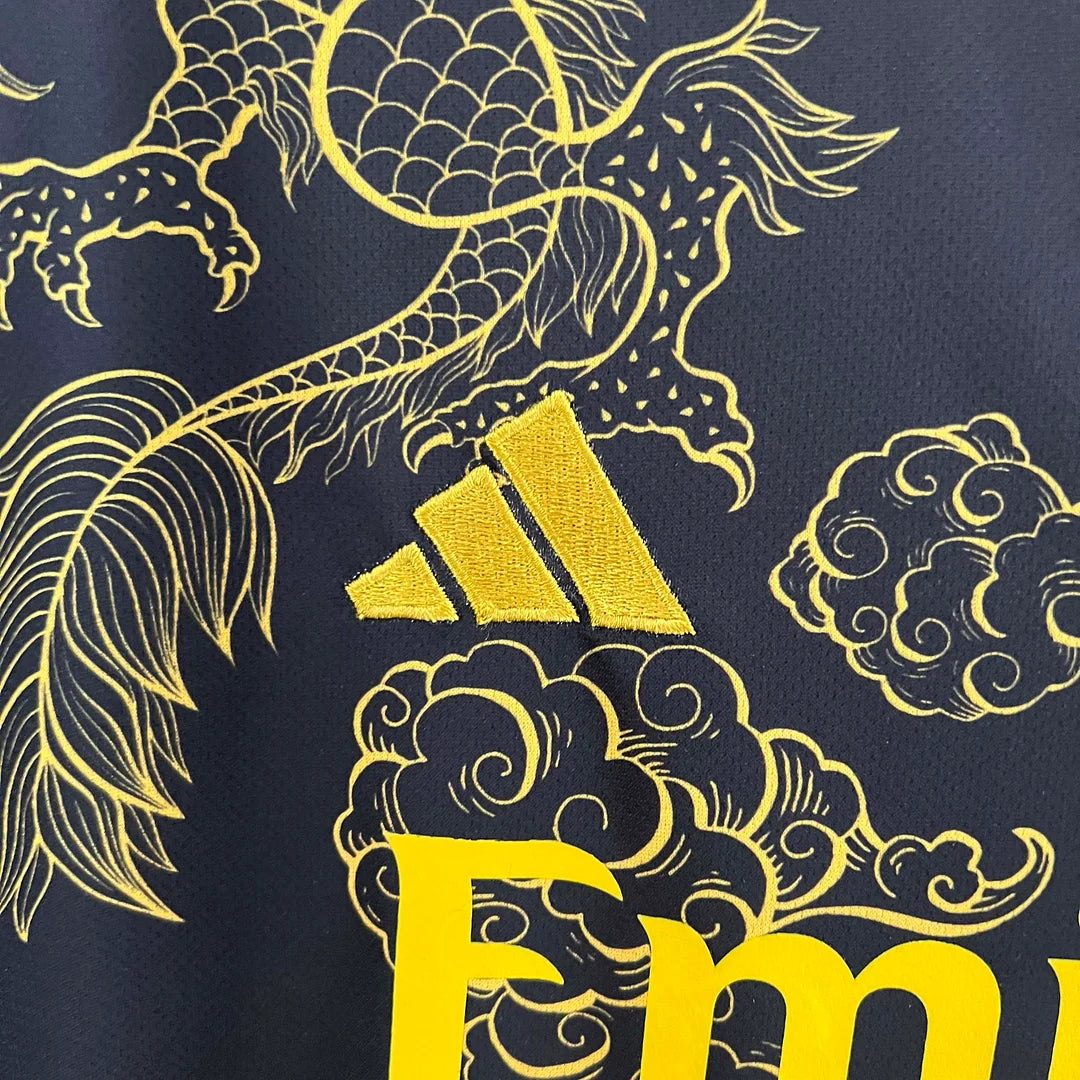 2023/2024 Real Madrid Special Edition Gold Dragon Football Shirt