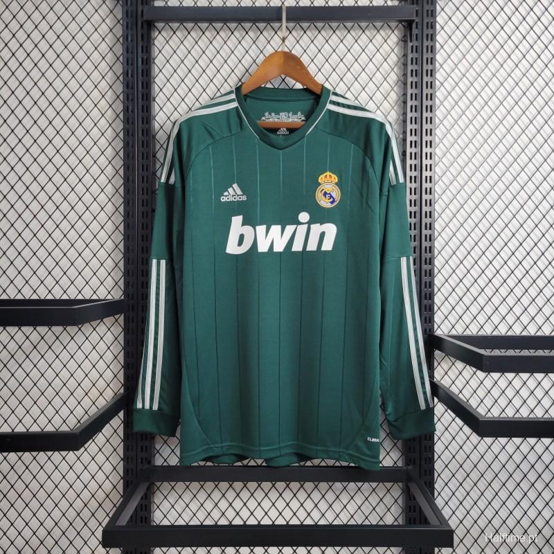 2012-2013 Retro Version Real Madrid 2nd Away Green soccer jersey