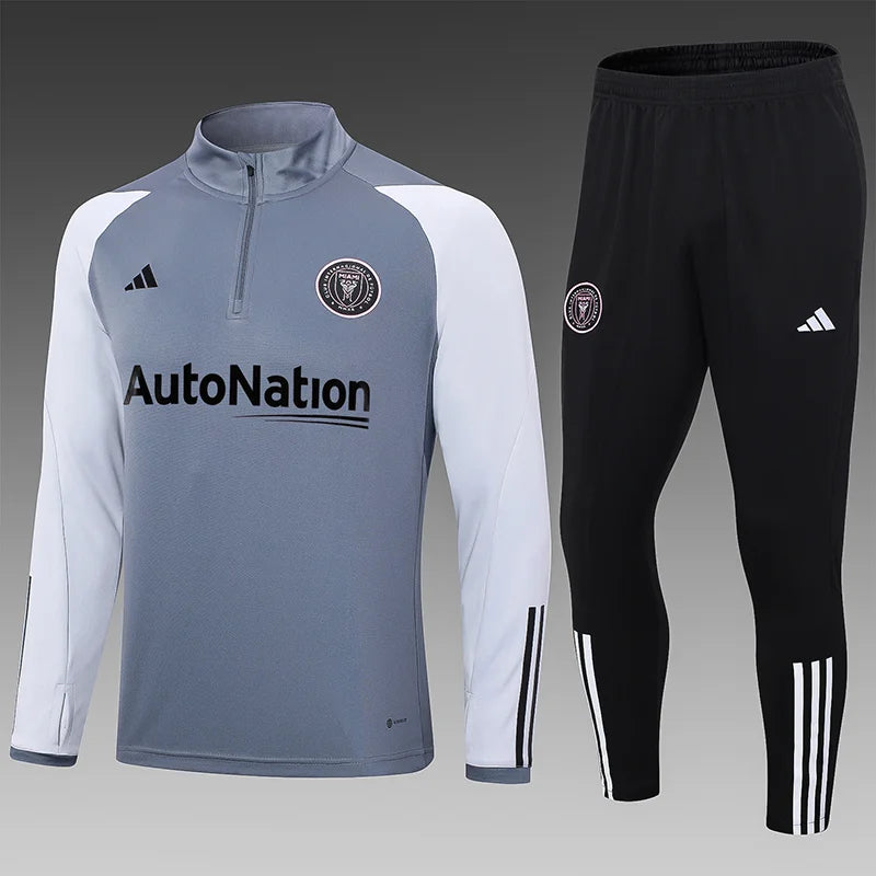 2023/2024 Inter Miami Half-Pull Training Suit Grey Football track suit