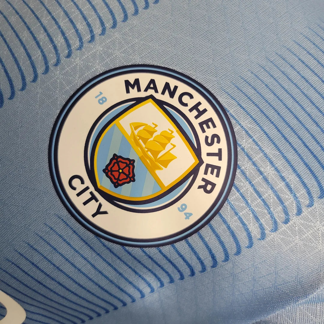 2023/2024 Player Version Manchester City Home Football Shirt