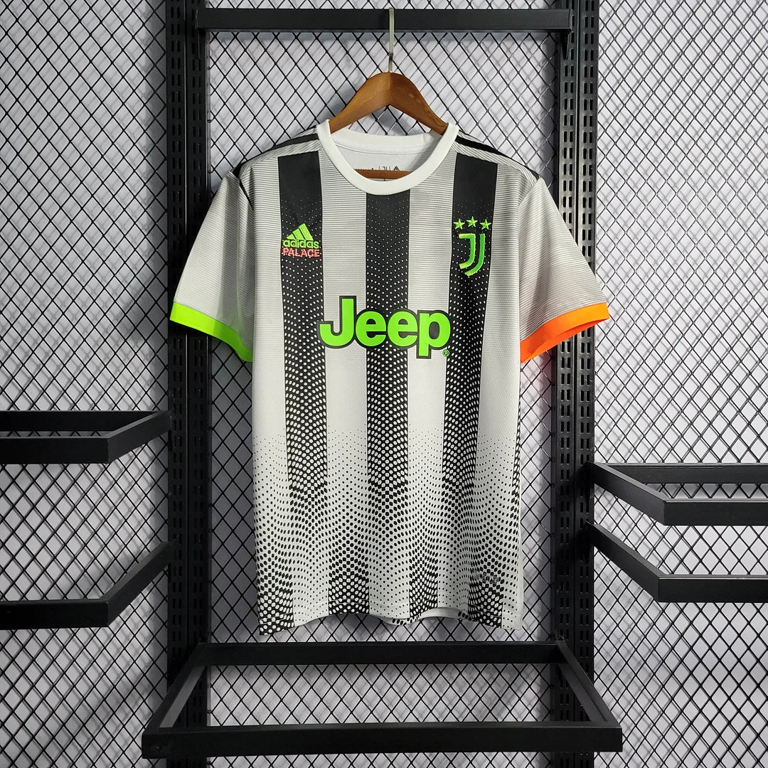 2019/2020 Retro Juventus Joint Edition Black and White Stripes Soccer Jersey