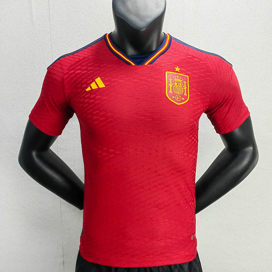 2022 FIFA World Cup Player Version Spain Home Soccer Shirt