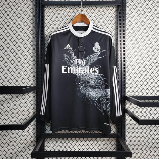 2014/2015 Retro Long Sleeve Real Madrid Third Away Football Shirt