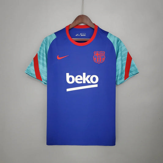 2021/2022 Barcelona Jersey Training Wear Blue And Green