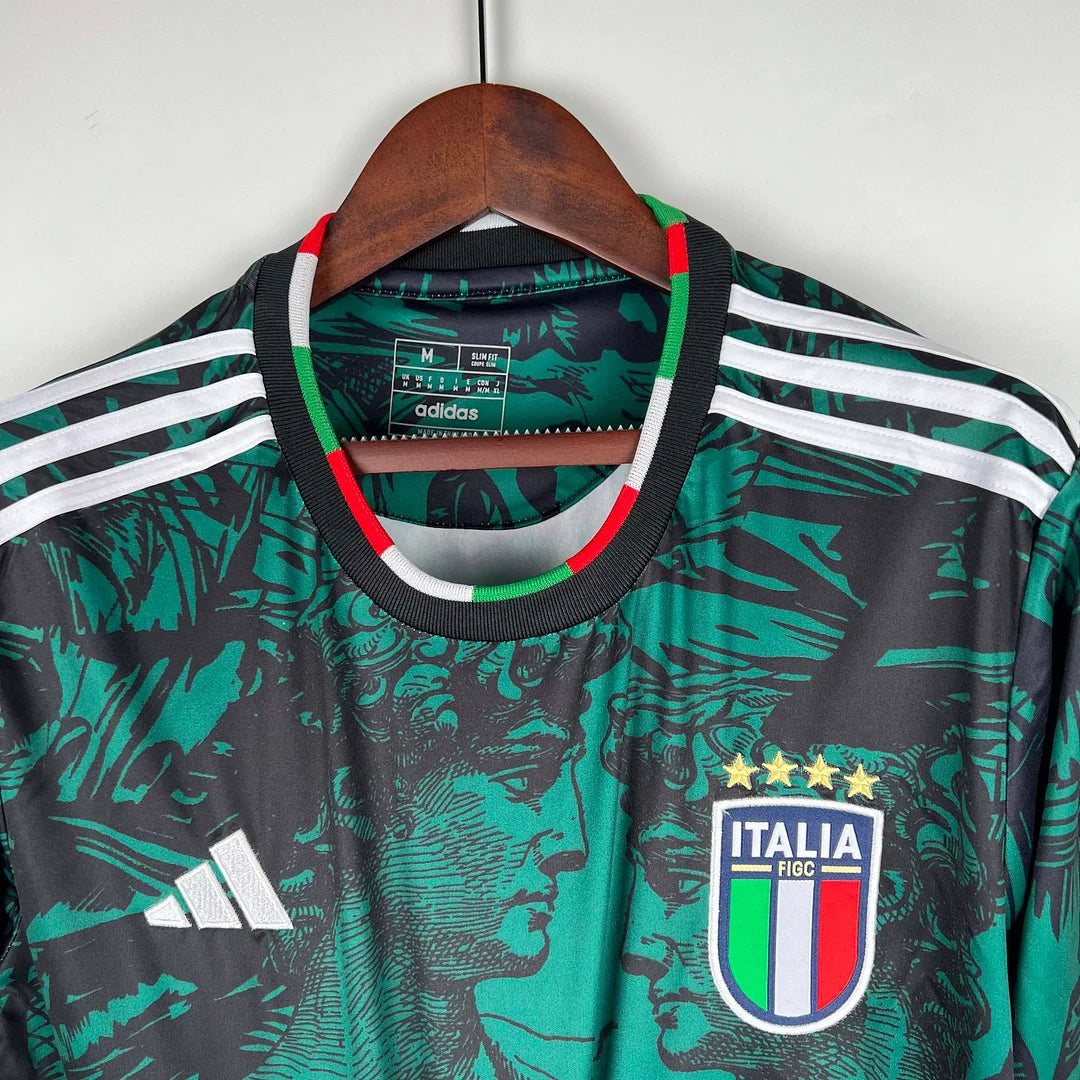 2023 Long Sleeve Italian Special Edition Green Football Shirt