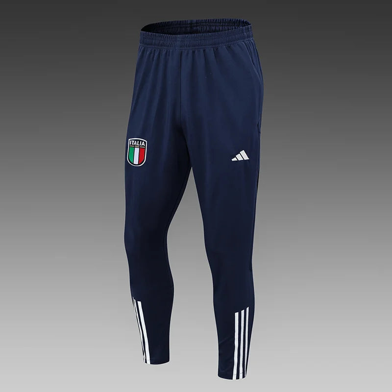 2023 Italy Half-Pull Training Suit Sky Blue Football track suit