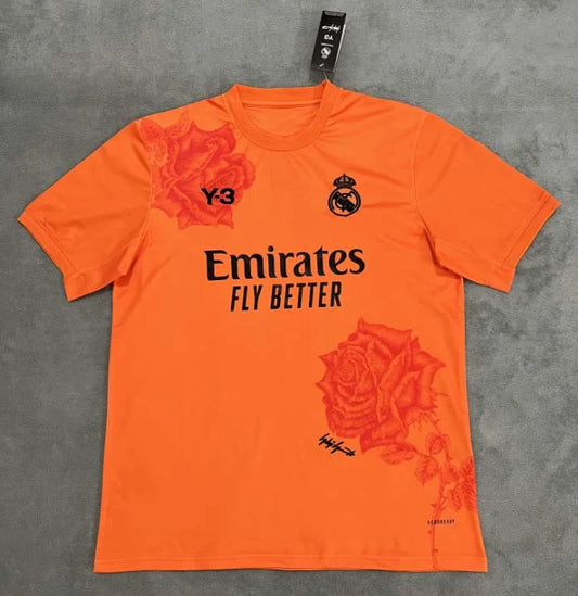 2024/2025 Real Madrid Y-3 Special Edition Orange Football Shirt