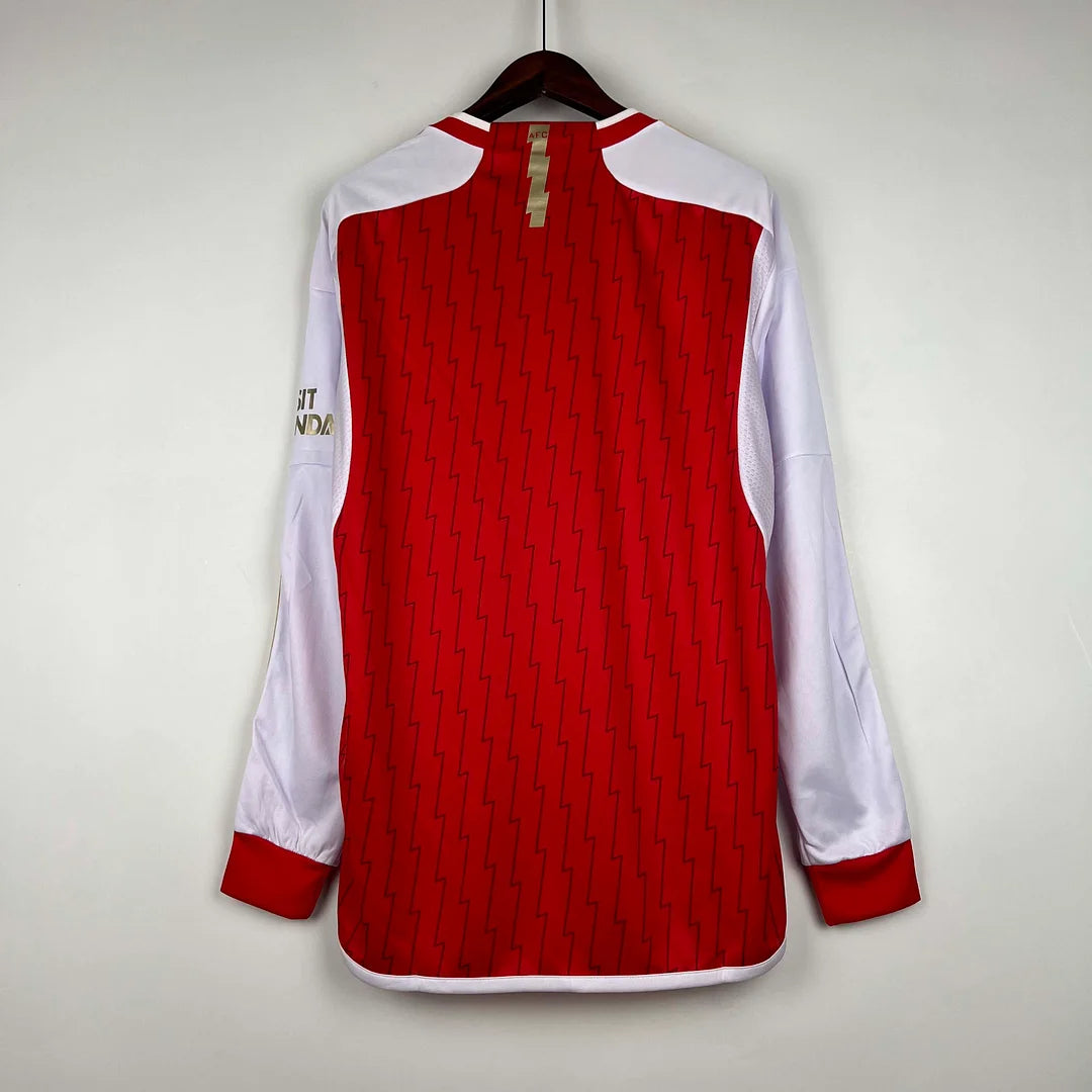 2023/2024 Long Sleeve Arsenal Home Football Shirt