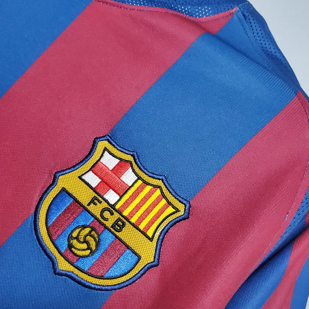 2005/2006 Retro Barcelona Home Football Shirt UEFA Champions League