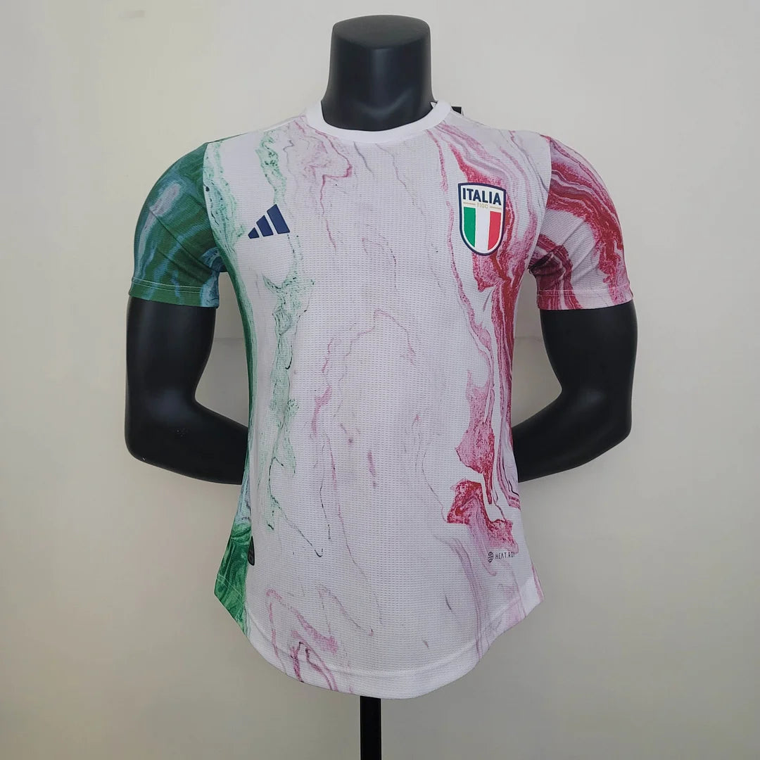 2023 Player Version Italy Training Suit White Soccer Shirt