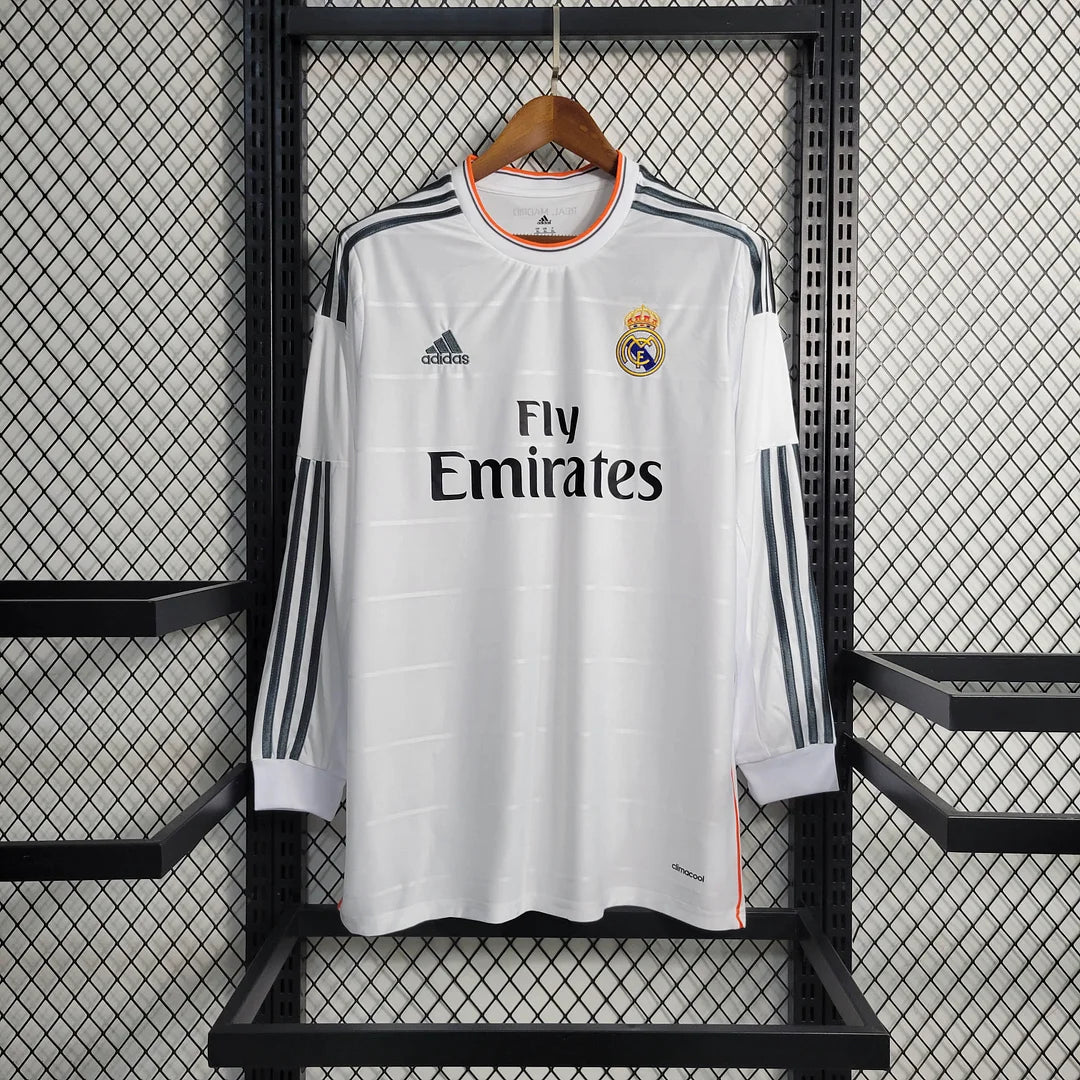 2013/2014 Retro Long Sleeve Real Madrid Home Football Shirt