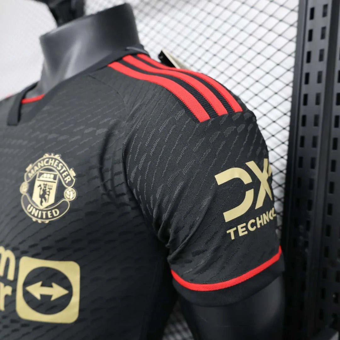 2023/2024 Player Version Manchester United Special Edition Black Football Shirt