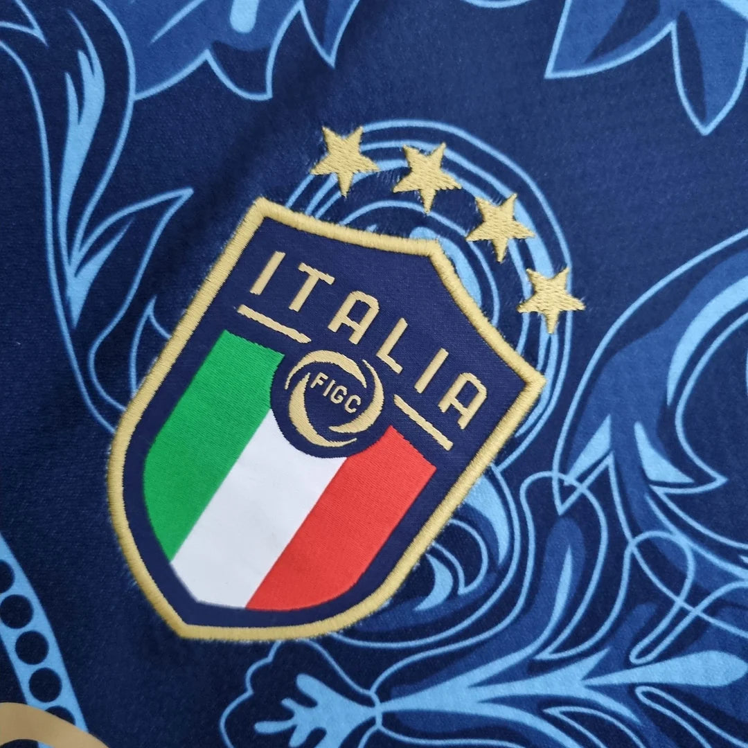 2022 Italy Commemorative Edition Blue Soccer Shirt