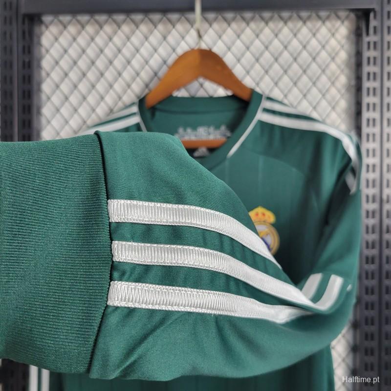 2012-2013 Retro Version Real Madrid 2nd Away Green soccer jersey