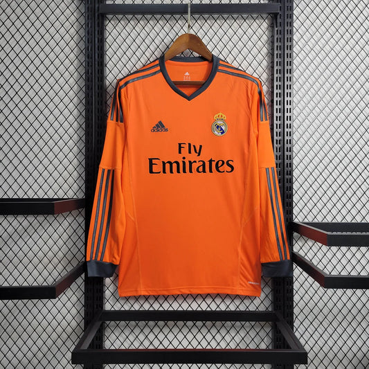 2013/2014 Retro Long Sleeve Real Madrid Third Away Football Shirt