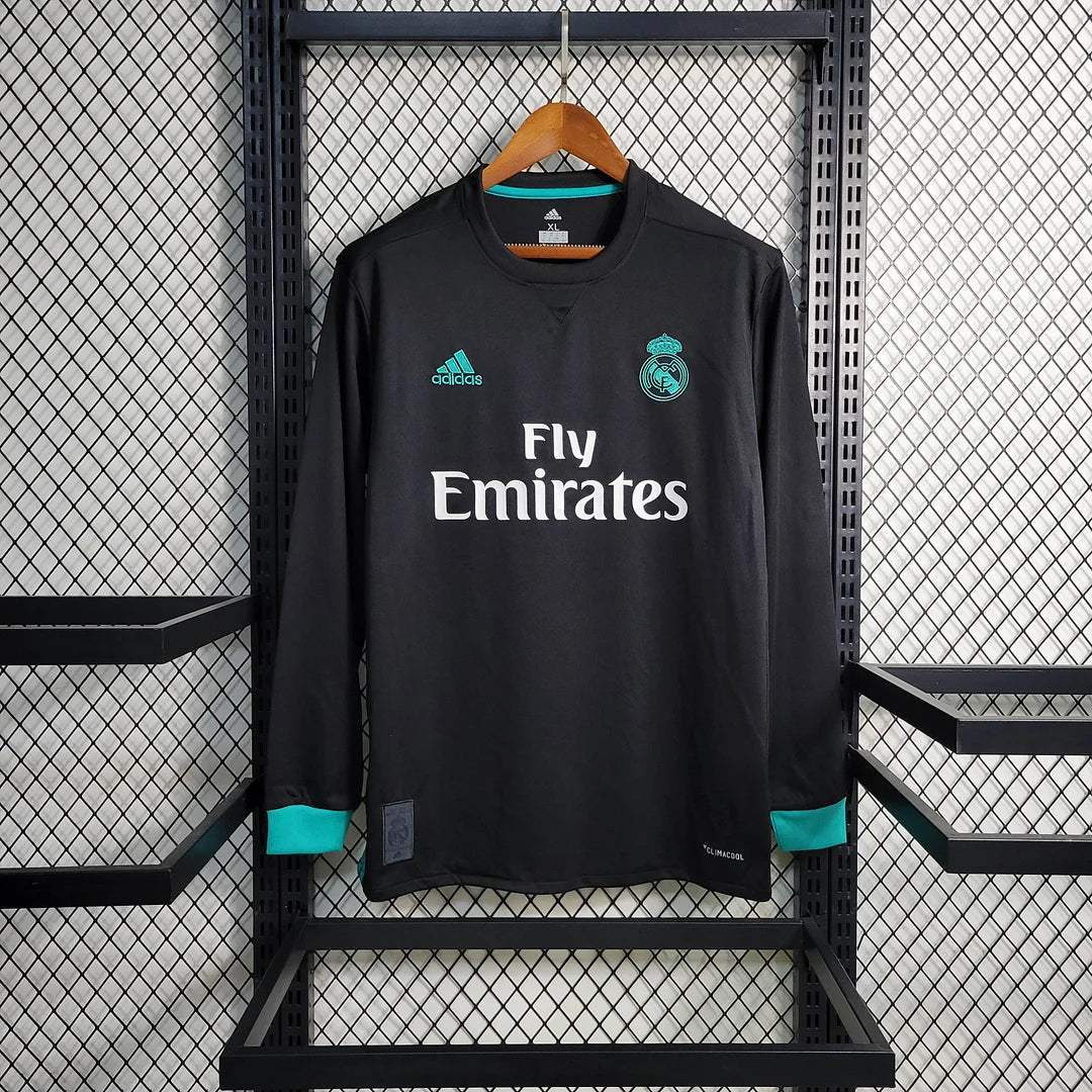 2017/2018 Retro Long Sleeve Real Madrid Away Football Shirt