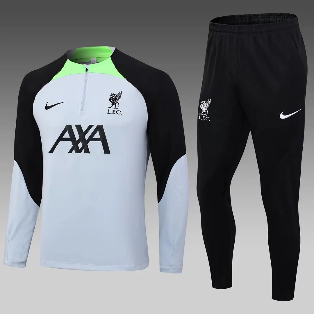 2023/2024 Liverpool Half-Pull Training Suit Grey Football track suit