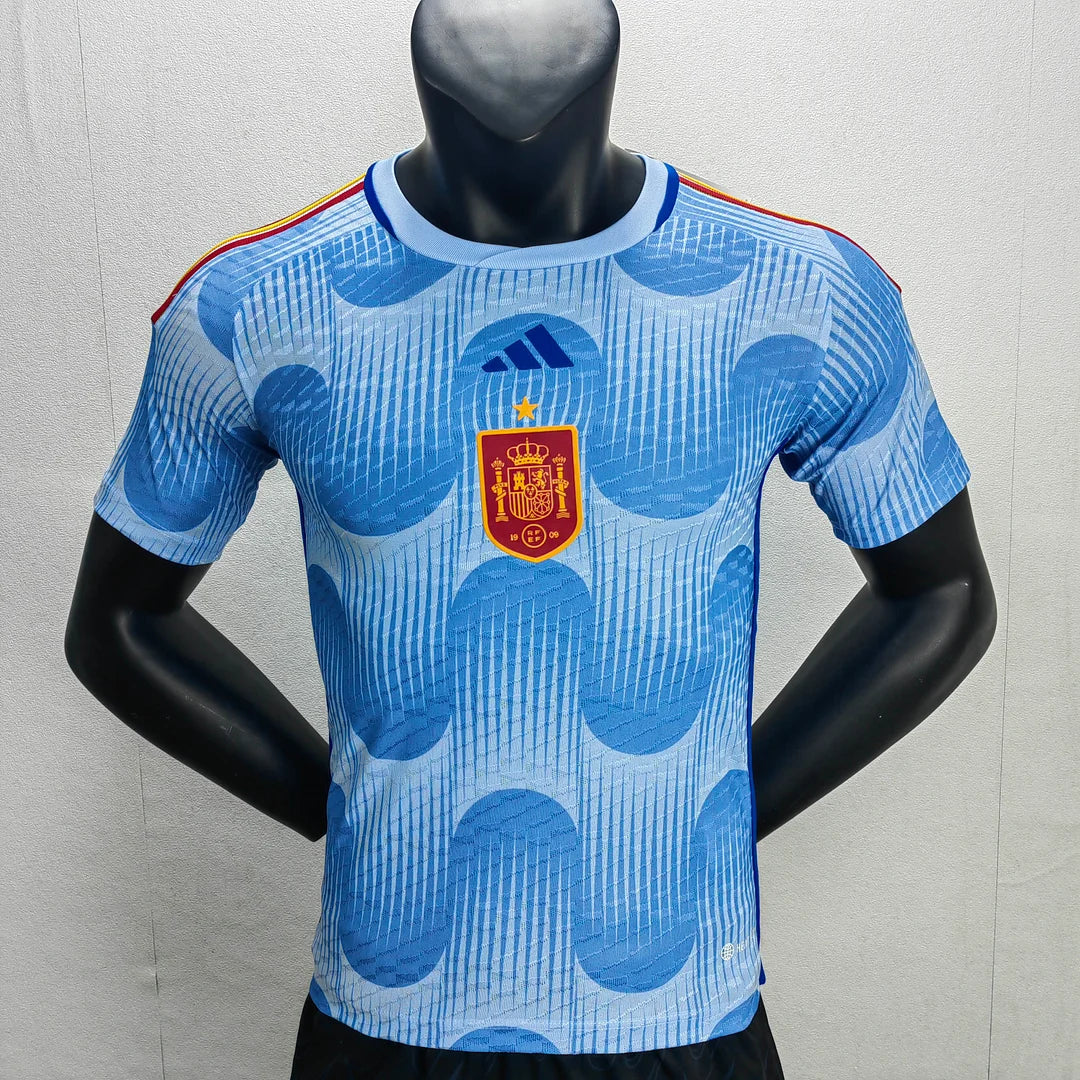 2022 FIFA World Cup Player Version Spain Away Soccer Shirt