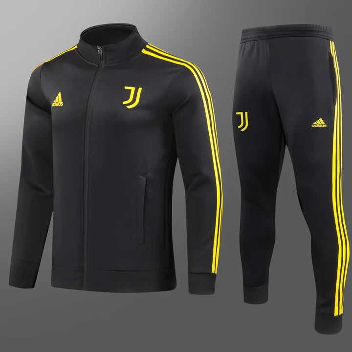 2023/2024 Juventus Long Zipped Jacket Black Football track suit