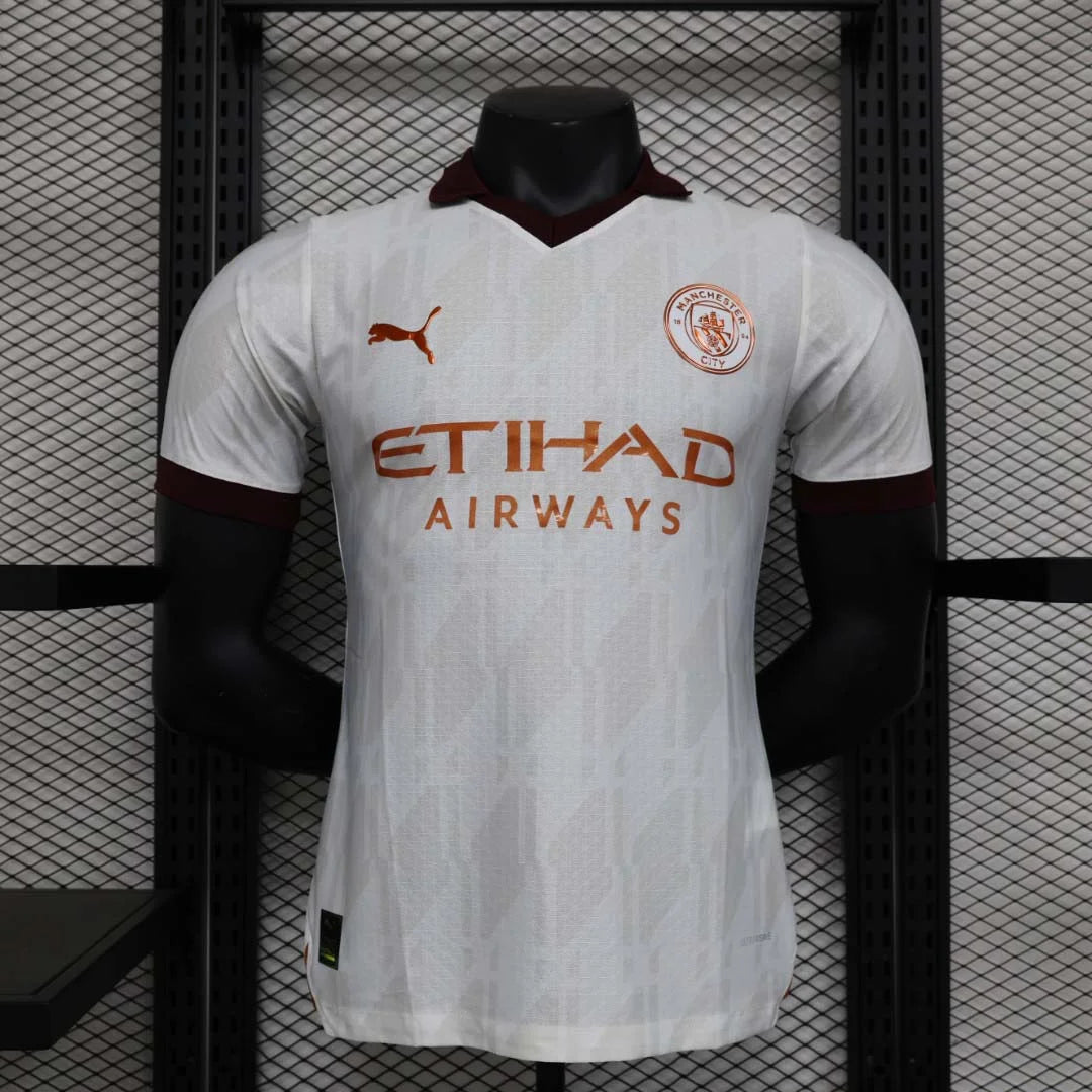 2023/2024 Player Version Manchester City Away Football Shirt