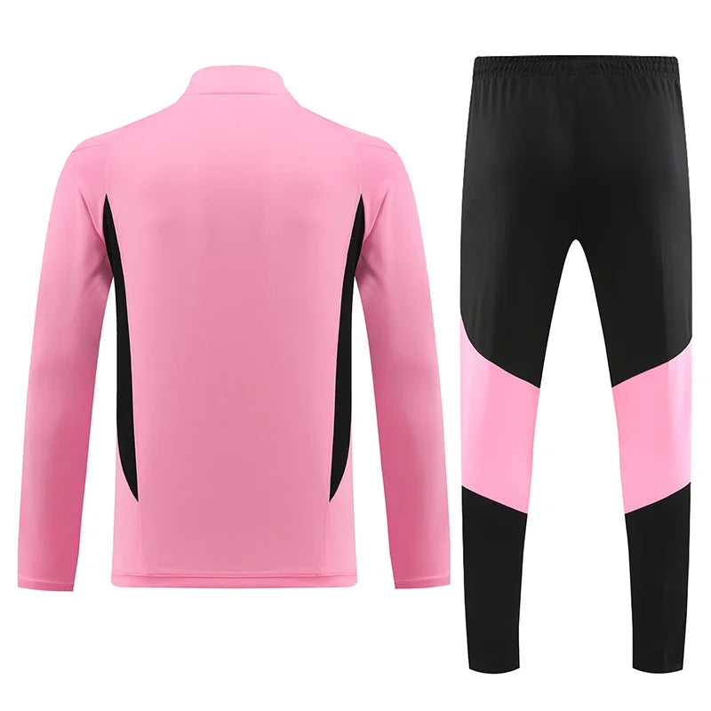 2023/2024 Inter Miami Half-Pull Training Suit Pink Football track suit