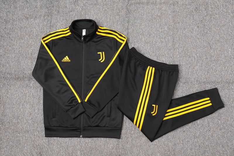 2023/2024 Juventus Long Zipped Jacket Black Football track suit