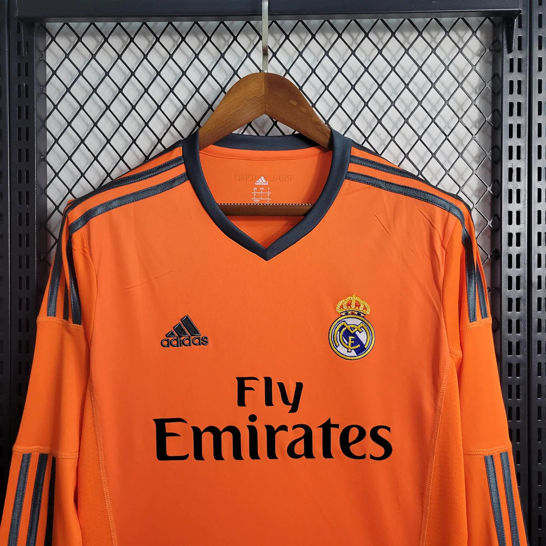 2013/2014 Retro Long Sleeve Real Madrid Third Away Football Shirt