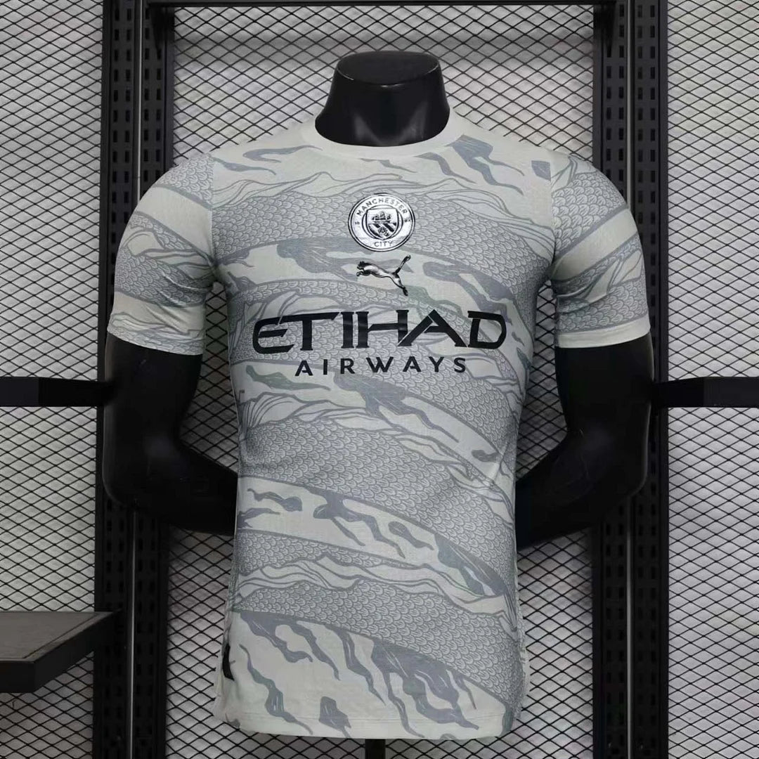 2023/2024 Player Version Manchester City Special Edition Grey Football Shirt