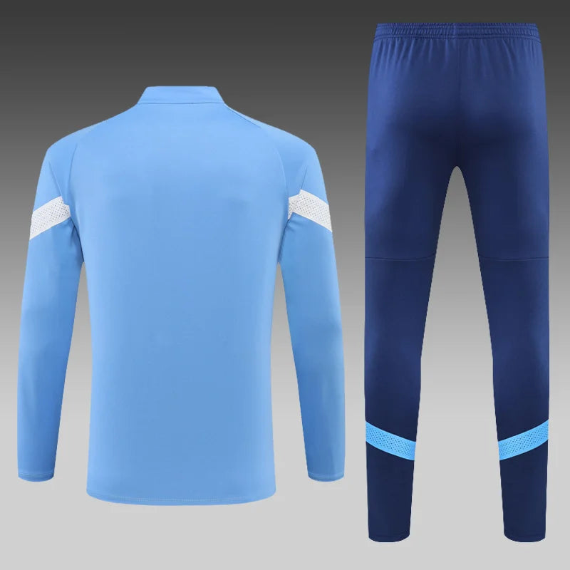 2022/2023 Manchester United Half-Pull Training Suit Blue Football track suit