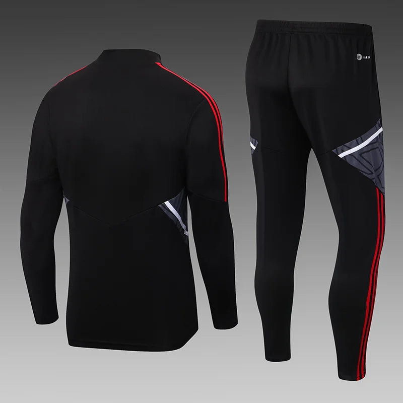 2022/2023 Manchester United Half-Pull Training Suit Black Football track suit