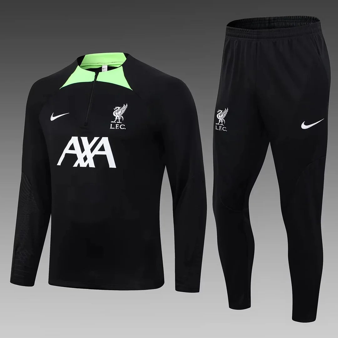 2023/2024 Liverpool Half-Pull Training Suit Black Football track suit