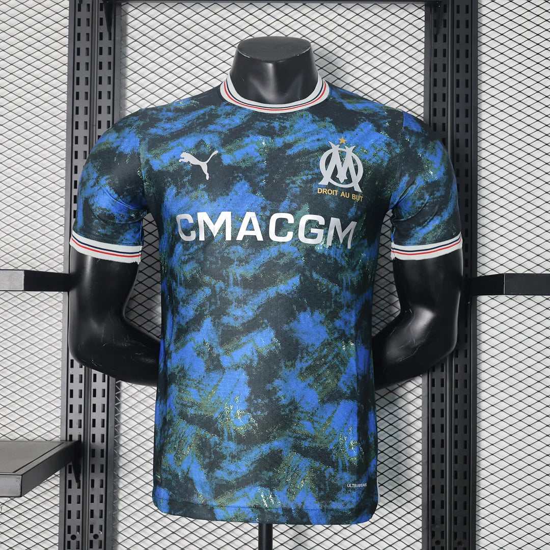 2024/2025 Player Version Olympique Marseille Home Football Shirt