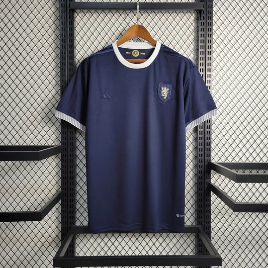 2023 Scotland 150th Anniversary Edition Navy Blue Football Shirt