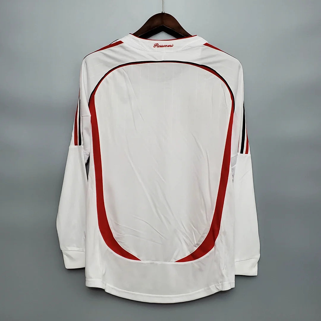 2006/2007 Retro Long Sleeve AC Milan Away Football Shirt