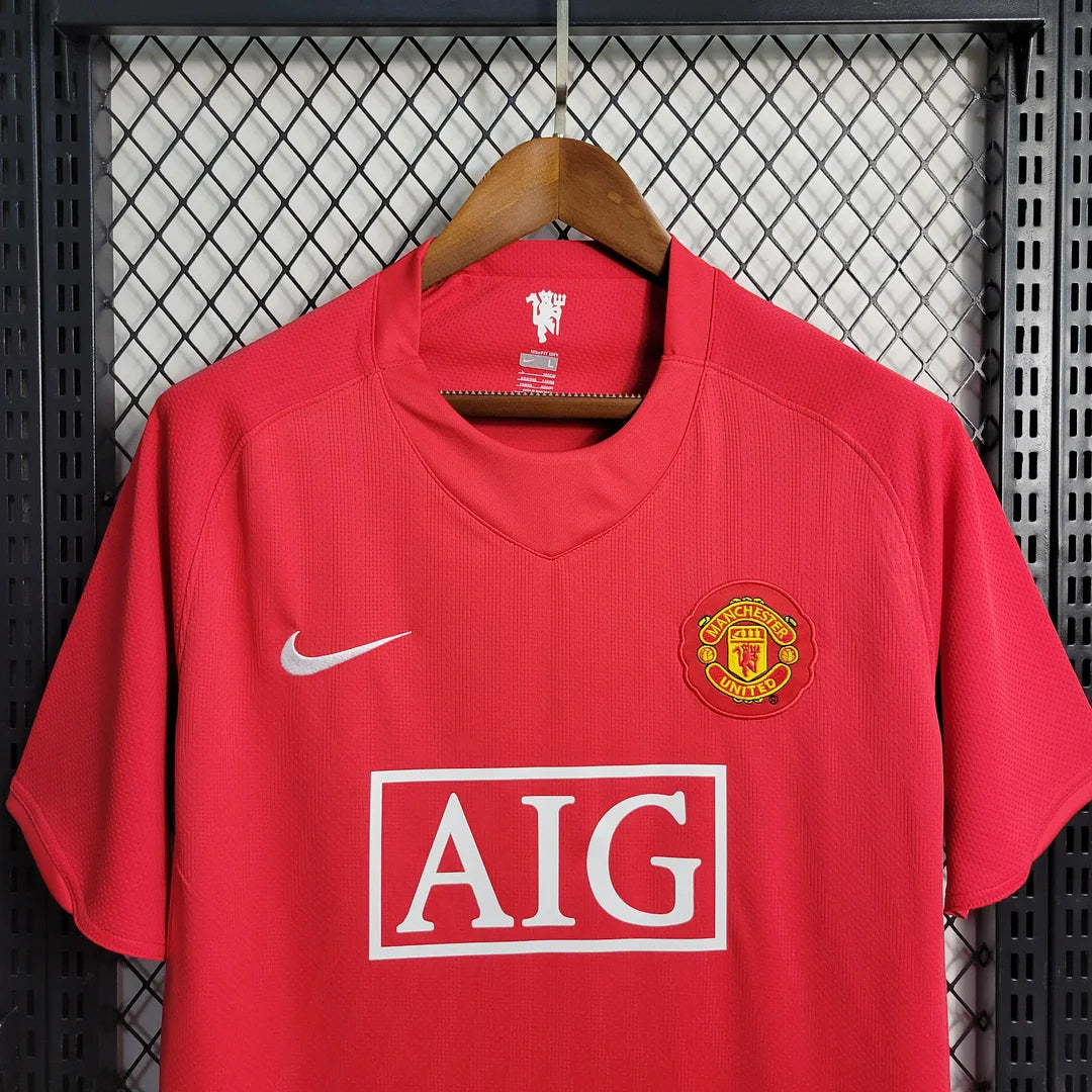 2007/2008 Retro Manchester United Home Football Shirt