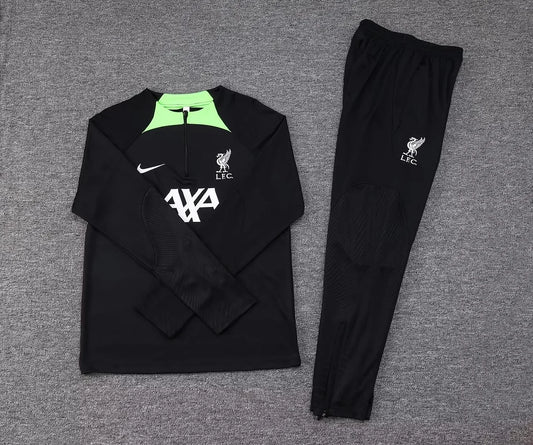 2023/2024 Liverpool Half-Pull Training Suit Black Football track suit