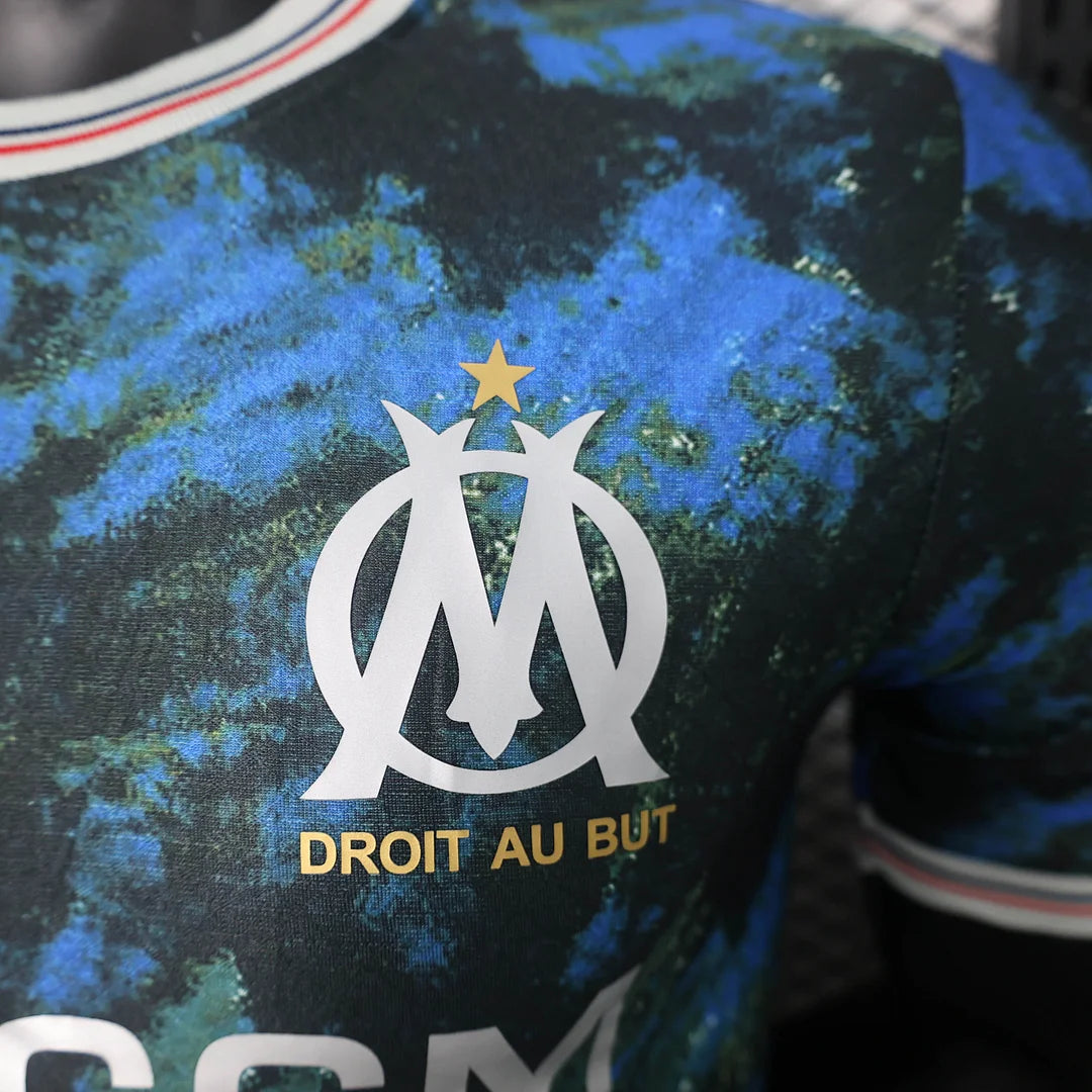 2024/2025 Player Version Olympique Marseille Home Football Shirt