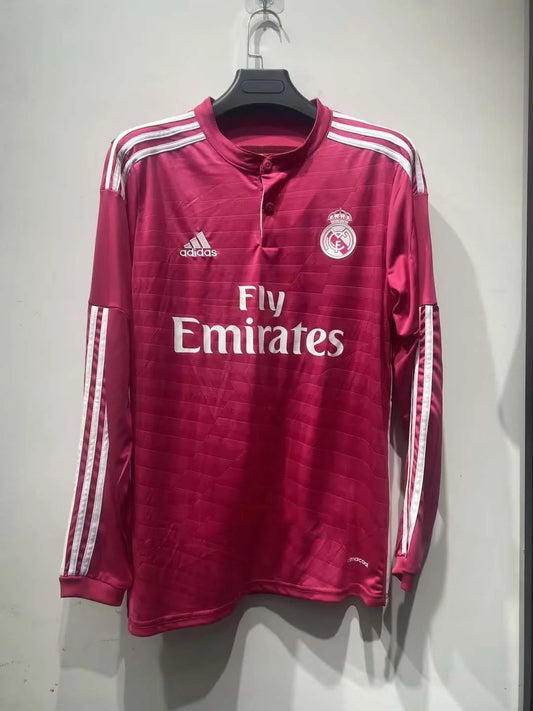 2014/2015 Retro Long Sleeve Real Madrid Away Football Shirt