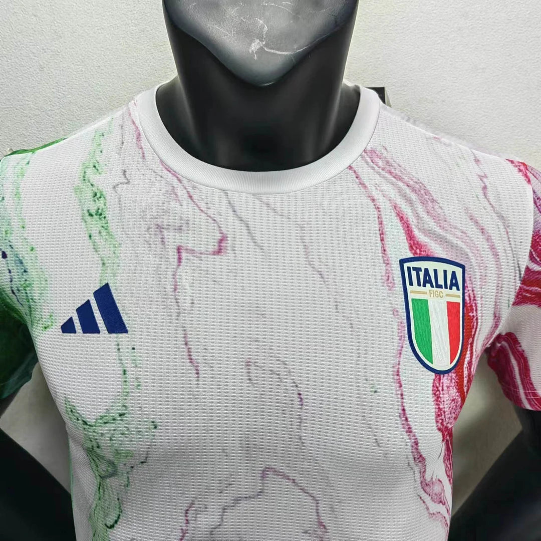 2023 Player Version Italy Training Suit White Soccer Shirt