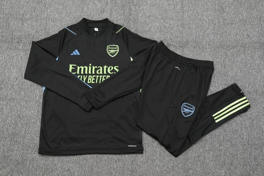 2023/2024 Arsenal Half-Pull Training Suit Black Football track suit