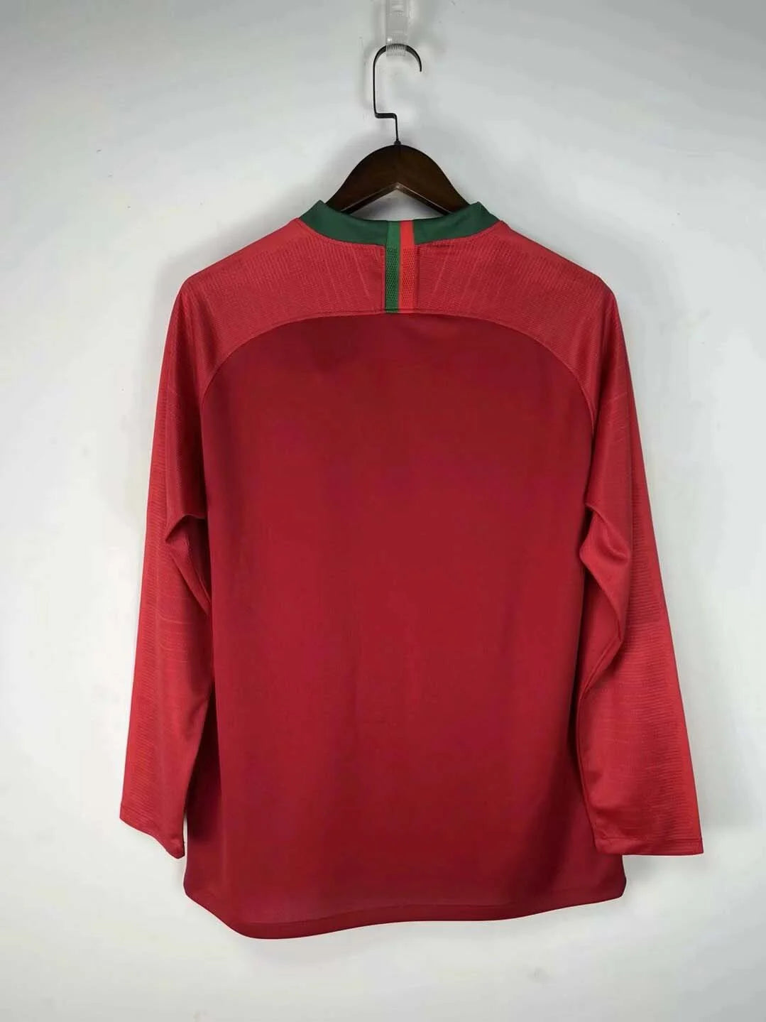 2018 Retro Long Sleeve Portugal Home Football Shirt