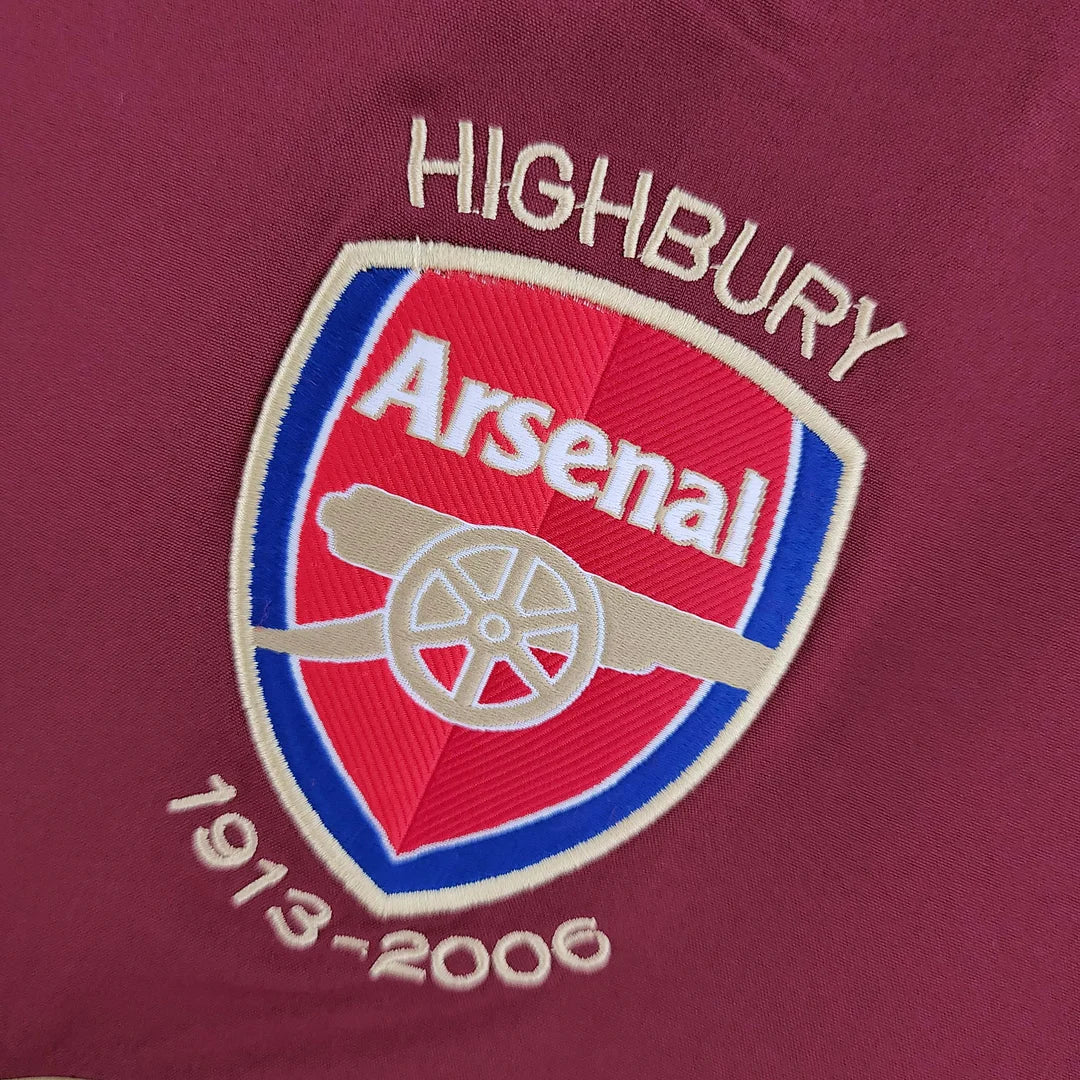 2005/2006 Retro Long Sleeve Arsenal Home Football Shirt