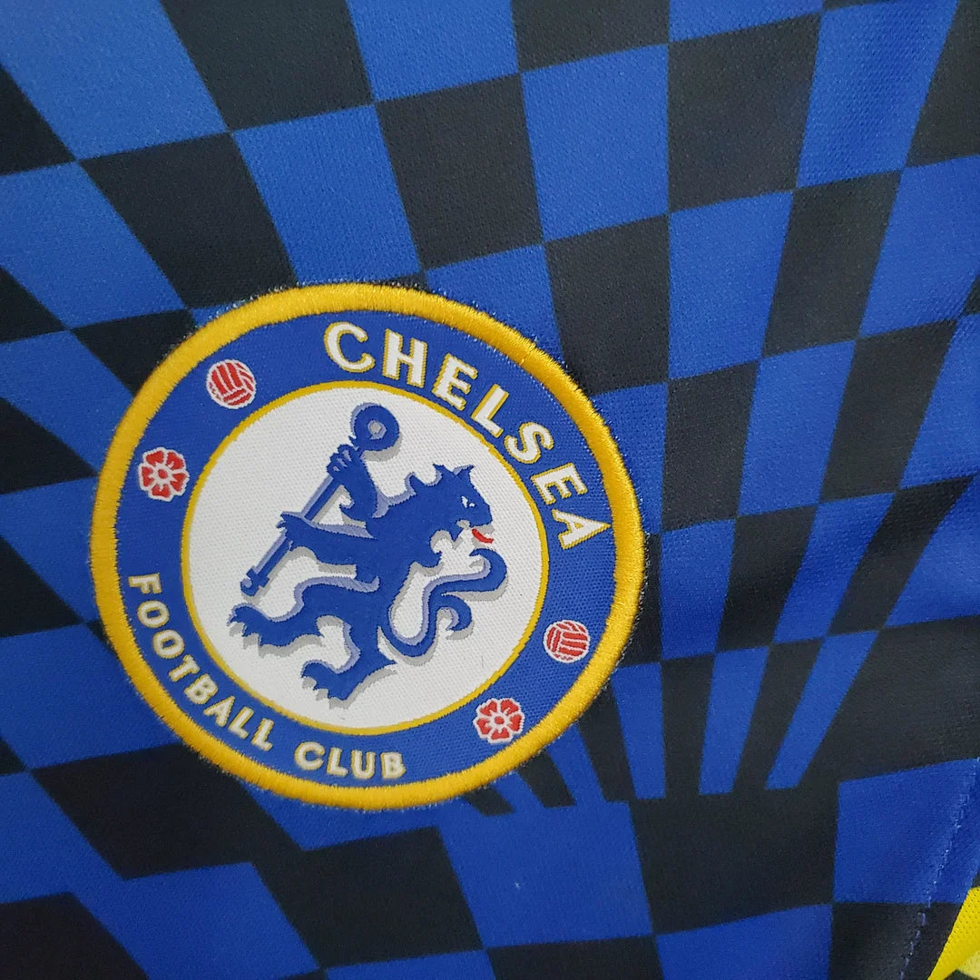 2021-2022 Chelsea Training Suit Blue And Yellow