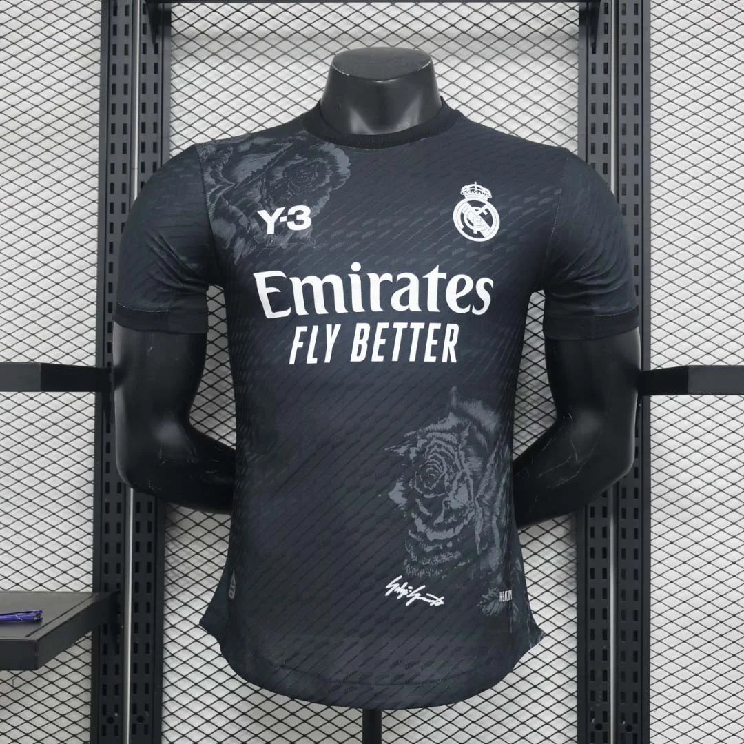 2024/2025 Player Version Real Madrid Y-3 Special Edition Black Football Shirt