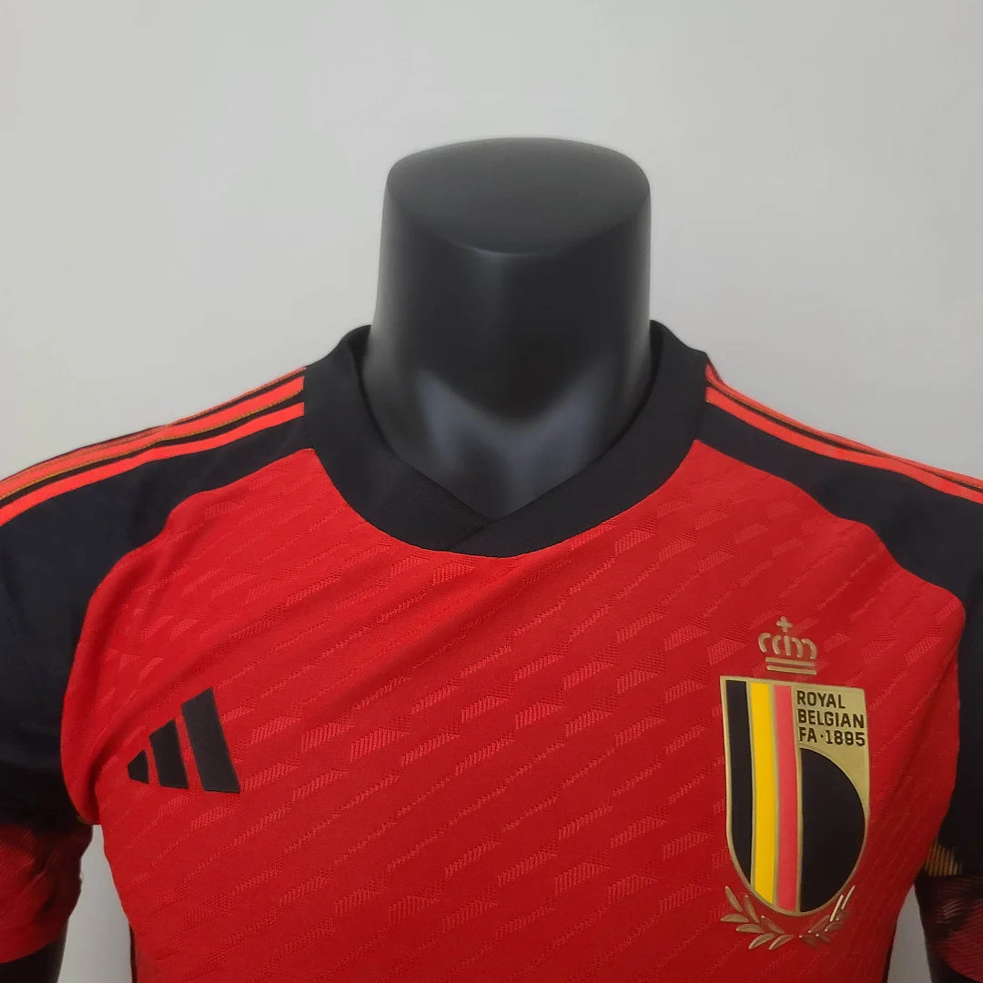 2022 FIFA World Cup Player Version Belgium Home Soccer Shirt