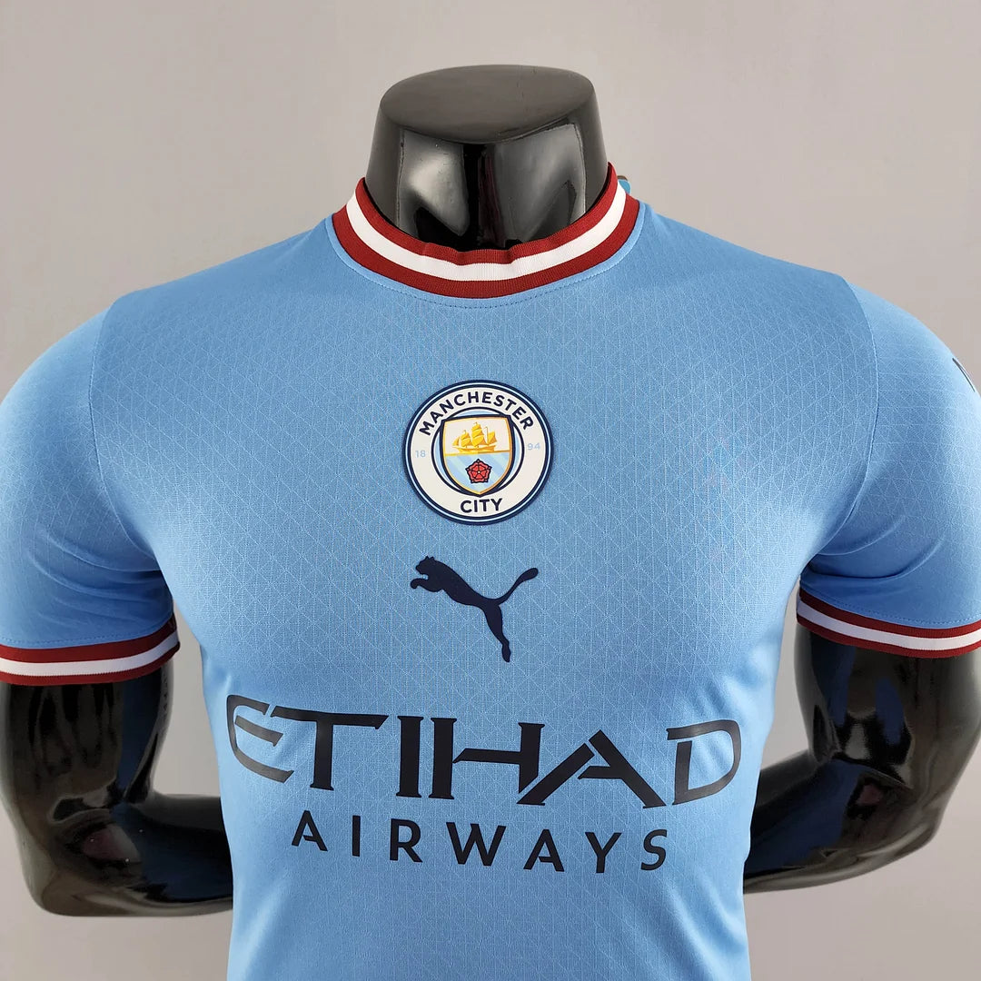 2022/2023 Player Version Manchester City Home Football Shirt