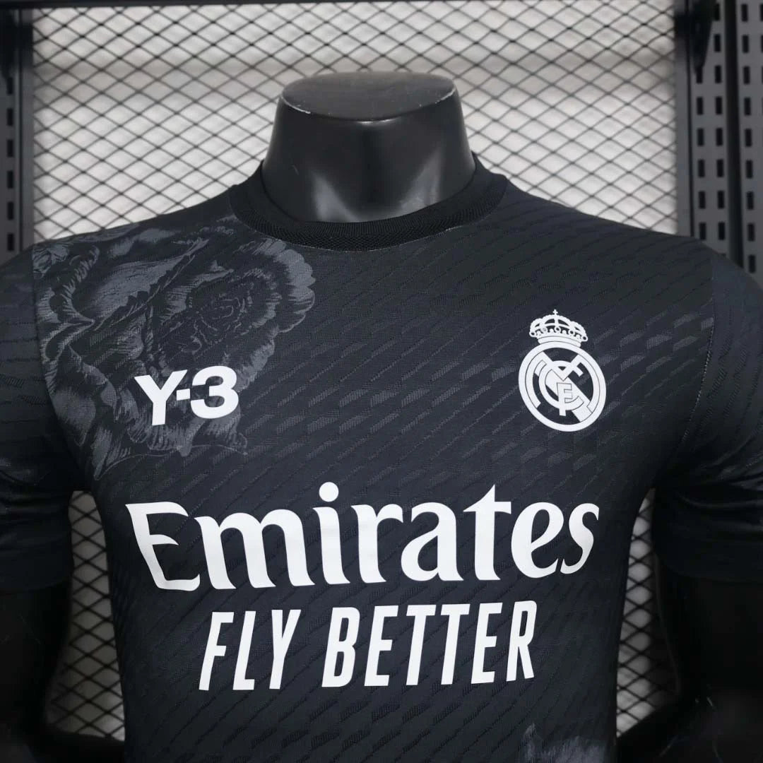 2024/2025 Player Version Real Madrid Y-3 Special Edition Black Football Shirt