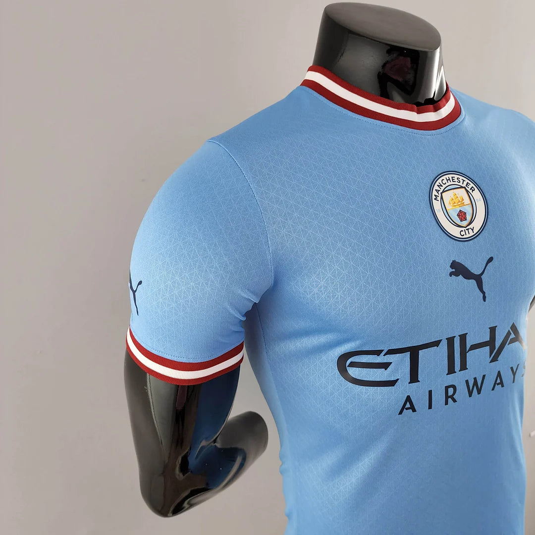 2022/2023 Player Version Manchester City Home Football Shirt